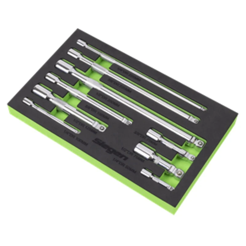 Sealey | Extension Bar Set 1/4", 3/8" & 1/2"Sq Drive 9pc - S01292